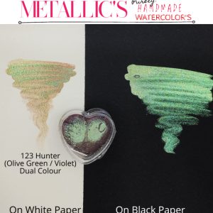 Hunter ( Olive Green / Violet ) Metallic Dual WaterColour