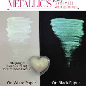 Jungle ( Pearl / Green ) Metallic Interference WaterColour